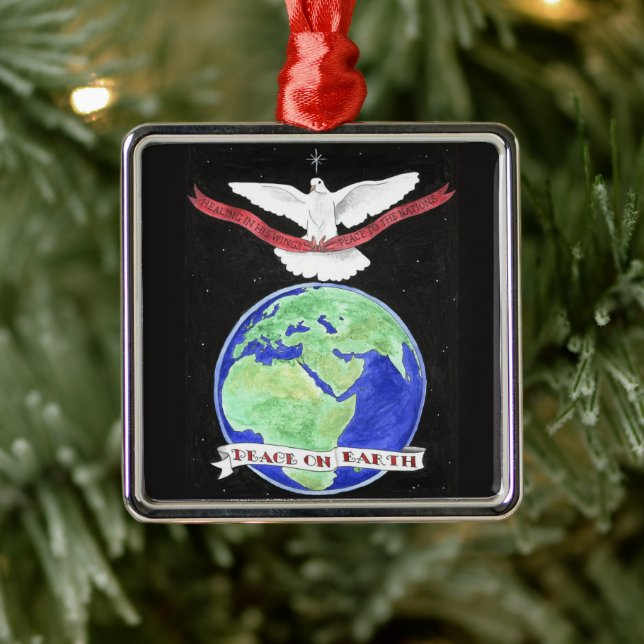 Peace on Earth Christmas Ornament (Tree)