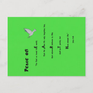 Peace on Earth Christmas Post Card