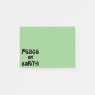 Peace On Earth Christmas Post-it Notes