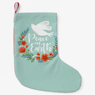 Peace on Earth Christmas Small Christmas Stocking