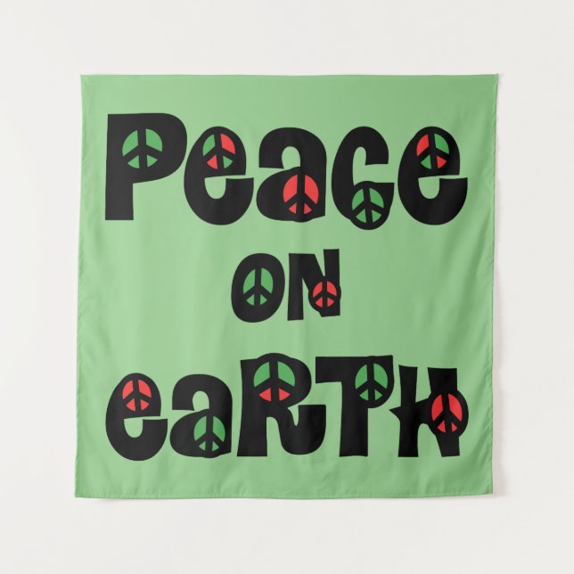Peace On Earth Christmas Tapestry (Front)