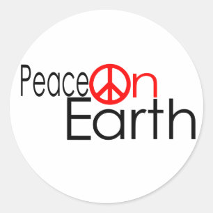 Peace on Earth Classic Round Sticker