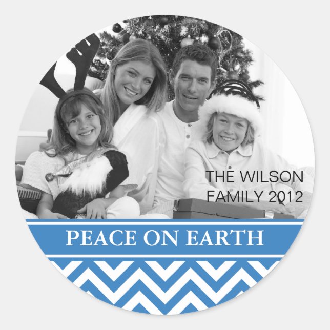 Peace on Earth Classic Round Sticker (Front)