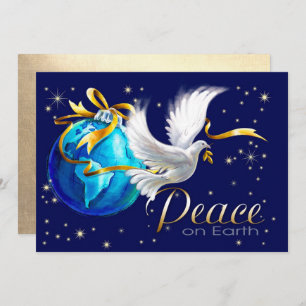 Peace on Earth. Corporate Flat Christmas Cards