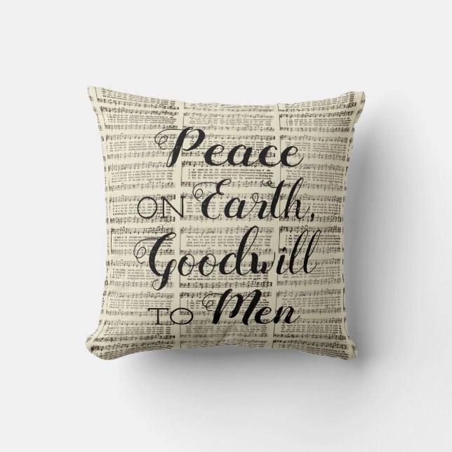 Peace on Earth Cushion (Front)
