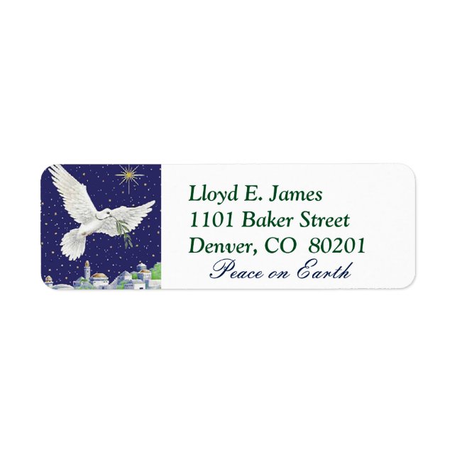 Peace on Earth Dove Christmas (Front)