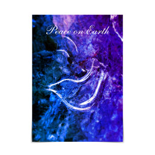 "Peace on Earth" Dove Ice Patterns Christmas Card