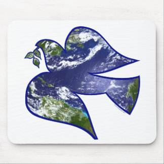 Peace on Earth Dove Mouse Pad