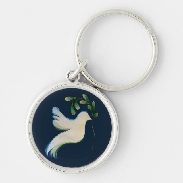 Peace on Earth Dove of Hope                        Key Ring (Front)