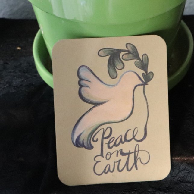 Peace on earth dove of hope peaceful art        holiday card (Creator Uploaded)