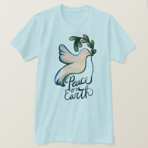 Peace on earth dove of hope peaceful art        T-Shirt