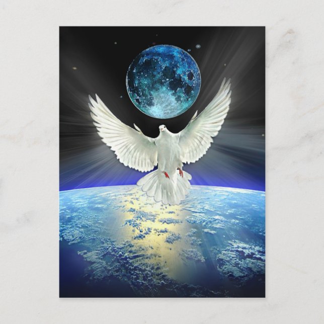 Peace on Earth Dove of Peace Postcard (Front)