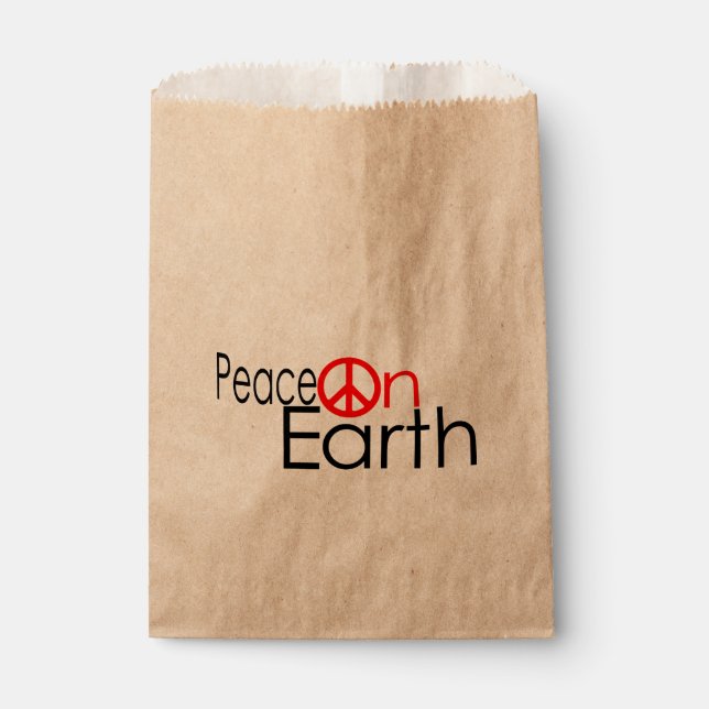 Peace on Earth Favour Bags (Front)