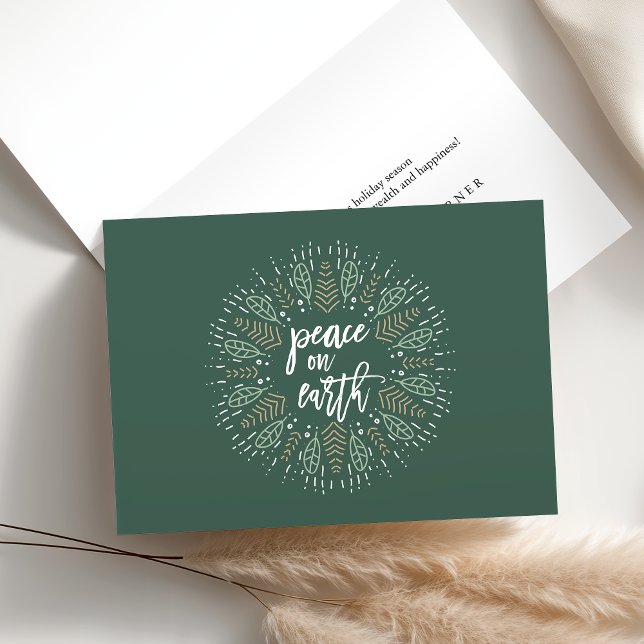 Peace on Earth Folded Holiday Card (Creator Uploaded)