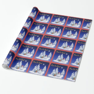 Peace on Earth gift wrap