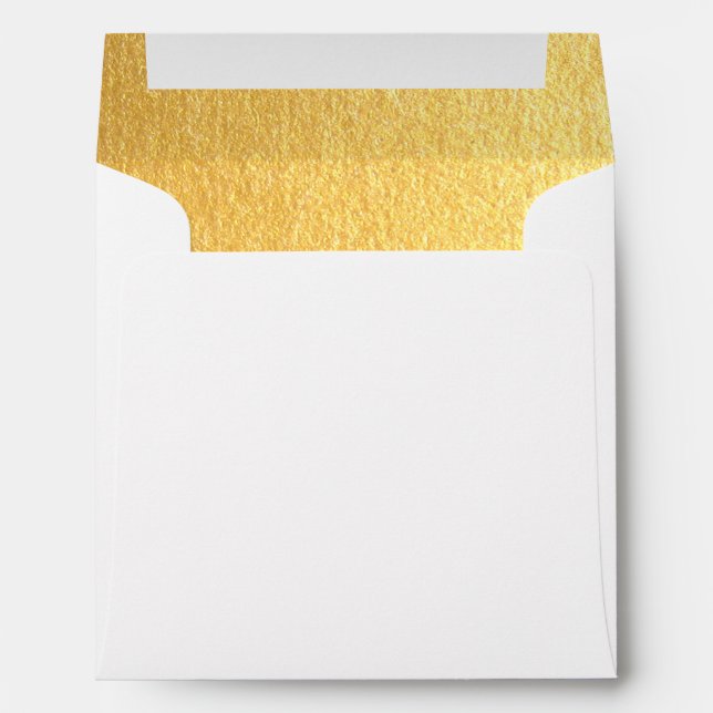 Peace on Earth . Gold Foil Christmas Envelopes (Back (Bottom))