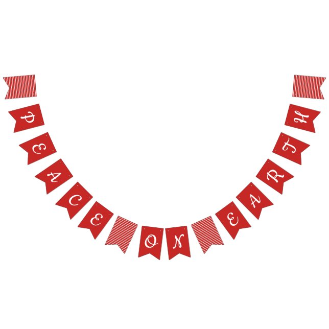 Peace On Earth Holiday Bunting Flags (All)
