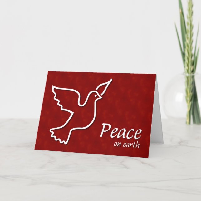Peace On Earth Holiday Card (Front)
