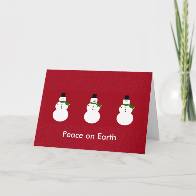 Peace on Earth Holiday Card (Front)