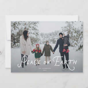 Peace on Earth Holiday Photo Card