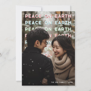 Peace on Earth Holiday Photo Card