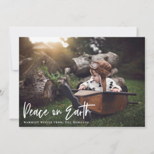 Peace on Earth Holiday Photo Card