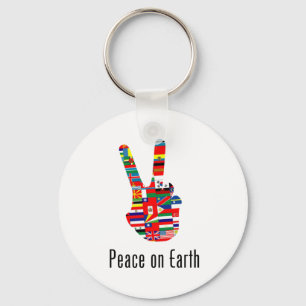 Peace On Earth Key Ring