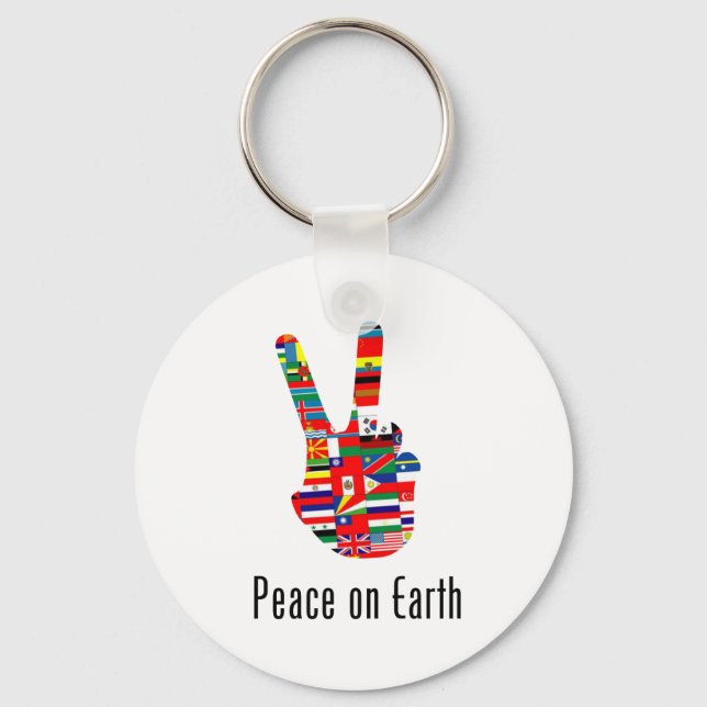 Peace On Earth Key Ring (Front)