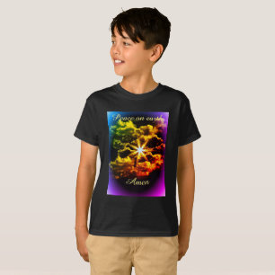 Peace on earth kids t-shirt