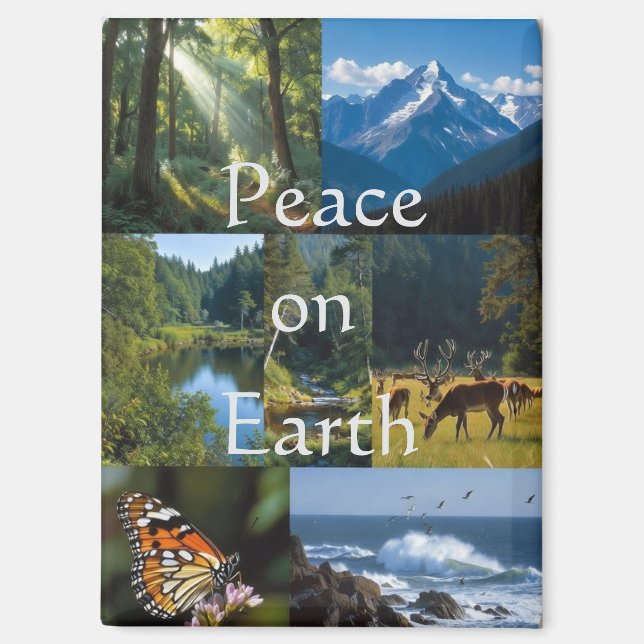 Peace On Earth  Magnet (Front)