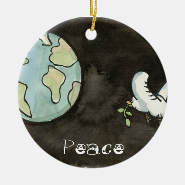 Peace on Earth Ornament (Front)