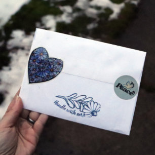 Peace on Earth Peaceful world design Classic Round Sticker