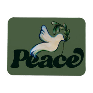 Peace on Earth Peaceful world design Magnet