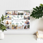 Peace on Earth | Photo Calendar<br><div class="desc">Share a favourite memory on each page of this photo calendar. Cover features a thumbnail version of each photo with "peace on earth" in handwritten lettering surrounded by festive watercolor pine boughs. Personalise the cover with your name(s) or family name and the year. Inside, your photos appear in vibrant full...</div>