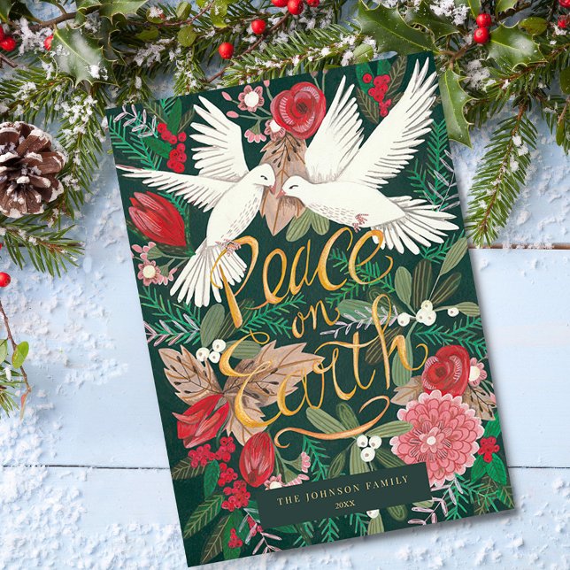 Peace On Earth Photo Christmas  Holiday Card (Peace On Earth Photo Christmas Holiday Card)