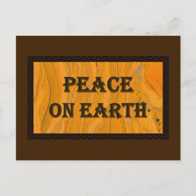 Peace on Earth Post Postcard (Front)
