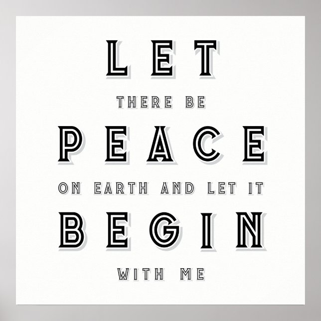 Peace On Earth Poster (Front)
