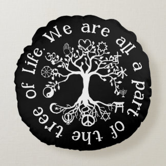 Peace on Earth Round Cushion