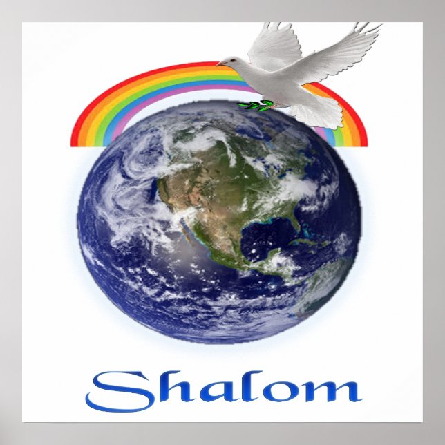Peace on Earth Shalom Poster (Front)