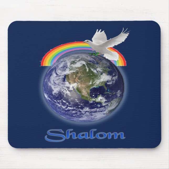 Peace on Earth Shalom products Mouse Pad (Front)