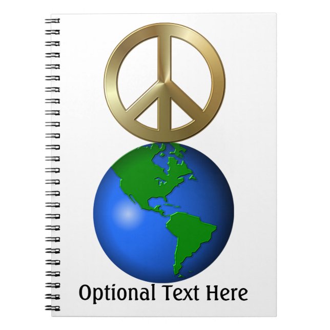 Peace on Earth Spiral Notebook (Front)
