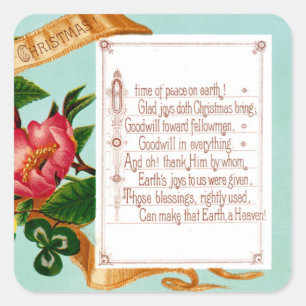 Peace on Earth Square Sticker