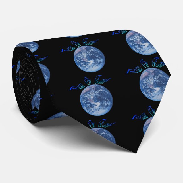 Peace on Earth Tie (Rolled)
