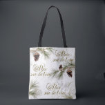 Peace on Earth Tote Bag<br><div class="desc">Peace on Earth tote will add to a serene shopping experience in the midst of Holiday Hassles.</div>