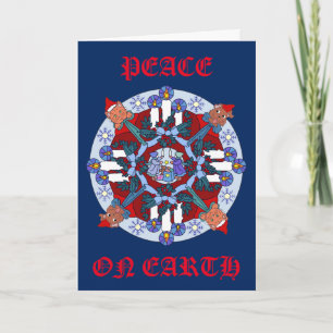 Peace on Earth Wreath Holiday Card
