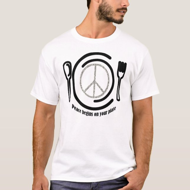 peace on Plate T-shirt (Front)
