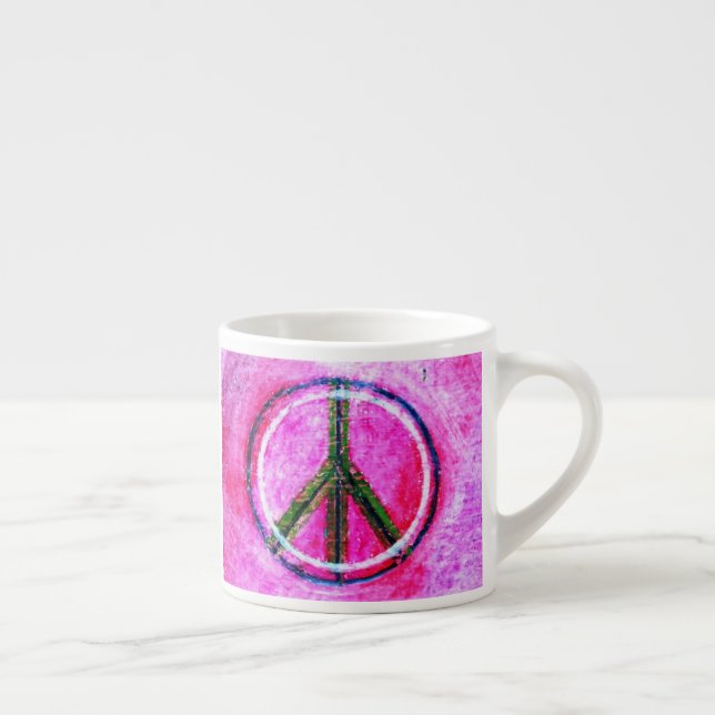 ...peace...original art by healingcolors... espresso cup (Right)