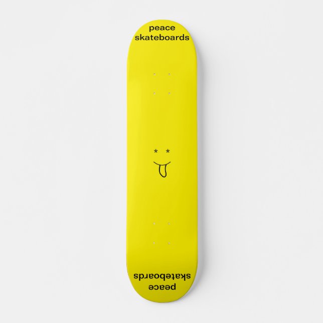 peace original tongue face board skateboard (Front)