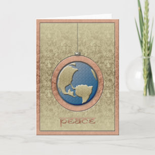 Peace Ornament Christmas Card