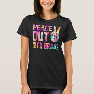 Peace Out 12th Grade Happy Last Day Of School Tie T-Shirt